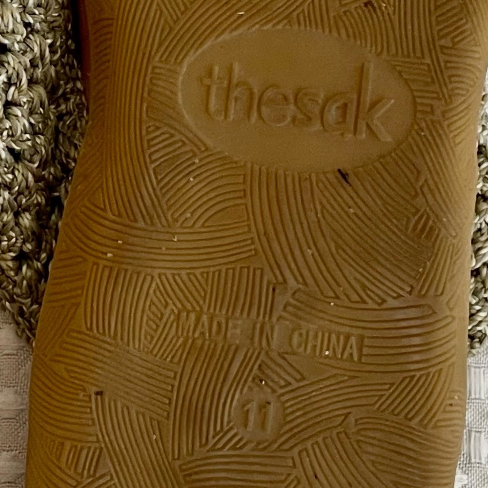 THE SAK Shana Crochet Thong Sandals Boho Eco-Friendly Beige Size 11 Women’s #737 - Picture 10 of 10